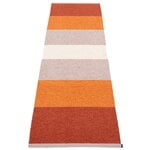 Plastic rugs, Kim rug, 70 x 240 cm, brick, Orange