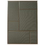 PLEASE WAIT to be SEATED Nouveau Pin board, large, brass - grey