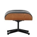 Eames Lounge Ottoman, American cherry - black leather Eames Lounge Ottoman, American cherry - black leather