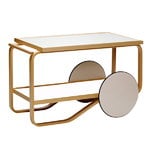Aalto tea trolley 901, white - birch Aalto tea trolley 901, white - birch