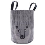 Fabric baskets, Bear basket, light grey, Grey