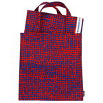 Orkanen bag & fabric set, red - blue Orkanen bag & fabric set, red - blue