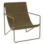 Armchairs & lounge chairs, Desert lounge chair, olive, Green