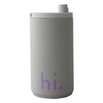 Design Letters Travel mug, 350 ml, cool gray