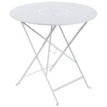 Patio tables, Floreal table 77 cm, cotton white, White