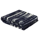 Blankets, Glitch throw, 180 x 130 cm, pale lemon - navy blue, White