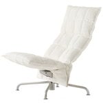 Armchairs & lounge chairs, K chair, narrow, swivel star base, white, White