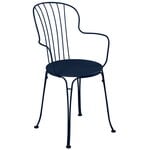 Patio chairs, Opéra+ armchair, deep blue, Blue