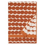 Räsymatto bath towel, white - chestnut Räsymatto bath towel, white - chestnut