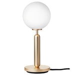 Miira table lamp, brass - opal white