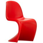 Esszimmerstühle, Panton Stuhl, klassisches Rot, Rot