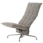 Armchairs & lounge chairs, K chair, narrow, swivel star base, stone/black, Beige