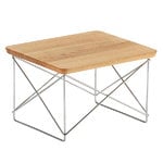 Side & end tables, Eames LTR Occasional table, oak - chrome, Natural