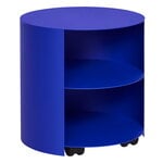 Hem Hide side table, ultramarine blue textured