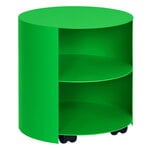 Hem Hide side table, pure green textured