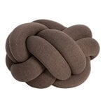 Knot cushion, M, brown