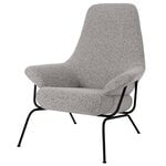 Armchairs & lounge chairs, Hai lounge chair, pebble boucle, Gray