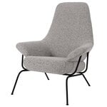 Fauteuils, Fauteuil lounge Hai, pebble boucle, Gris