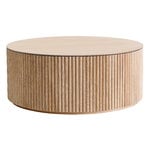 Coffee tables, Grand Palais coffee table, 92 cm, white stained oak, Natural