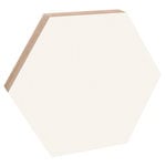 Tableaux-mémo, Tableau hexagone grand format, blanc, Blanc