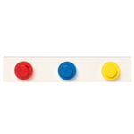 Appendiabiti da parete, Appendiabiti da parete Lego Wall Hanger, rosso - blu - giallo, Multicolore