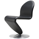 System 1-2-3 dining chair, black leather System 1-2-3 dining chair, black leather