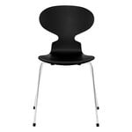Fritz Hansen Ant chair 3101, black ash - chrome