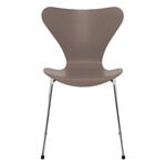 Dining chairs, Series 7 3107 chair, chrome - deep clay, Brown