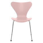 Chaises de salle à manger, Chaise Series 7 3107, chrome - rose pâle, Rose