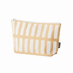 Siena pouch, small, sand - white