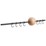 Hoop rack, black - oak