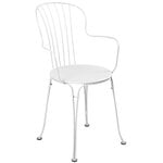 Terassituolit, Opéra+ käsinojallinen tuoli, cotton white, Valkoinen