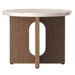 Androgyne side table, 50 cm, dark stained oak - Kunis Breccia