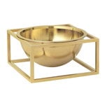 Platters & bowls, Kubus Centrepiece bowl, small, brass , Gold