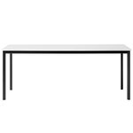 Ruokapöydät, Drip HW59 pöytä, luonnonvalkoinen - musta, Mustavalkoinen