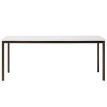 Dining tables, Drip HW59 table, off white - bronzed aluminium, White