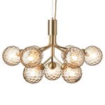 Pendant lamps, Apiales 9 pendant, brushed brass - optic gold, Gold