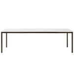 Dining tables, Drip HW60 table, off white - bronzed aluminium, White
