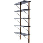 Kaari wall shelf REB 009, black - oak Kaari wall shelf REB 009, black - oak