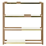The Botanic Shelf, natural oak - brass The Botanic Shelf, natural oak - brass