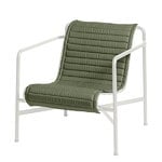 Cushions & throws, Palissade Quilted cushion for low lounge chair, olive, Green