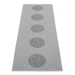 Plastic rugs, Vera 2.0 rug, 70 x 200 cm, grey - granit metallic, Grey