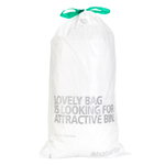 PerfectFit bin liners, 20 pcs, white PerfectFit bin liners, 20 pcs, white