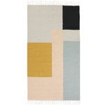 Wool rugs, Kelim rug, Squares, 80 x 140 cm, Multicolour
