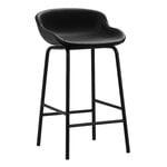 Bar stools & chairs, Hyg bar stool, 65 cm, black - black leather Ultra, Black