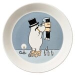 Moomin plate, Moominpappa, grey