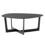 Insula coffee table, 72 x 78 cm, black aluminium