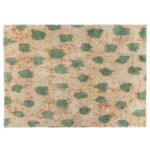 Wool rugs, Monster rug, 250 x 350 cm, turquoise - peach, Turquoise