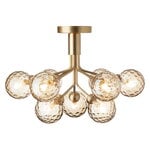 Pendant lamps, Apiales 9 ceiling lamp, brushed brass - optic gold, Gold