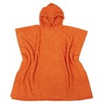 Heavy Towel poncho, burned orange